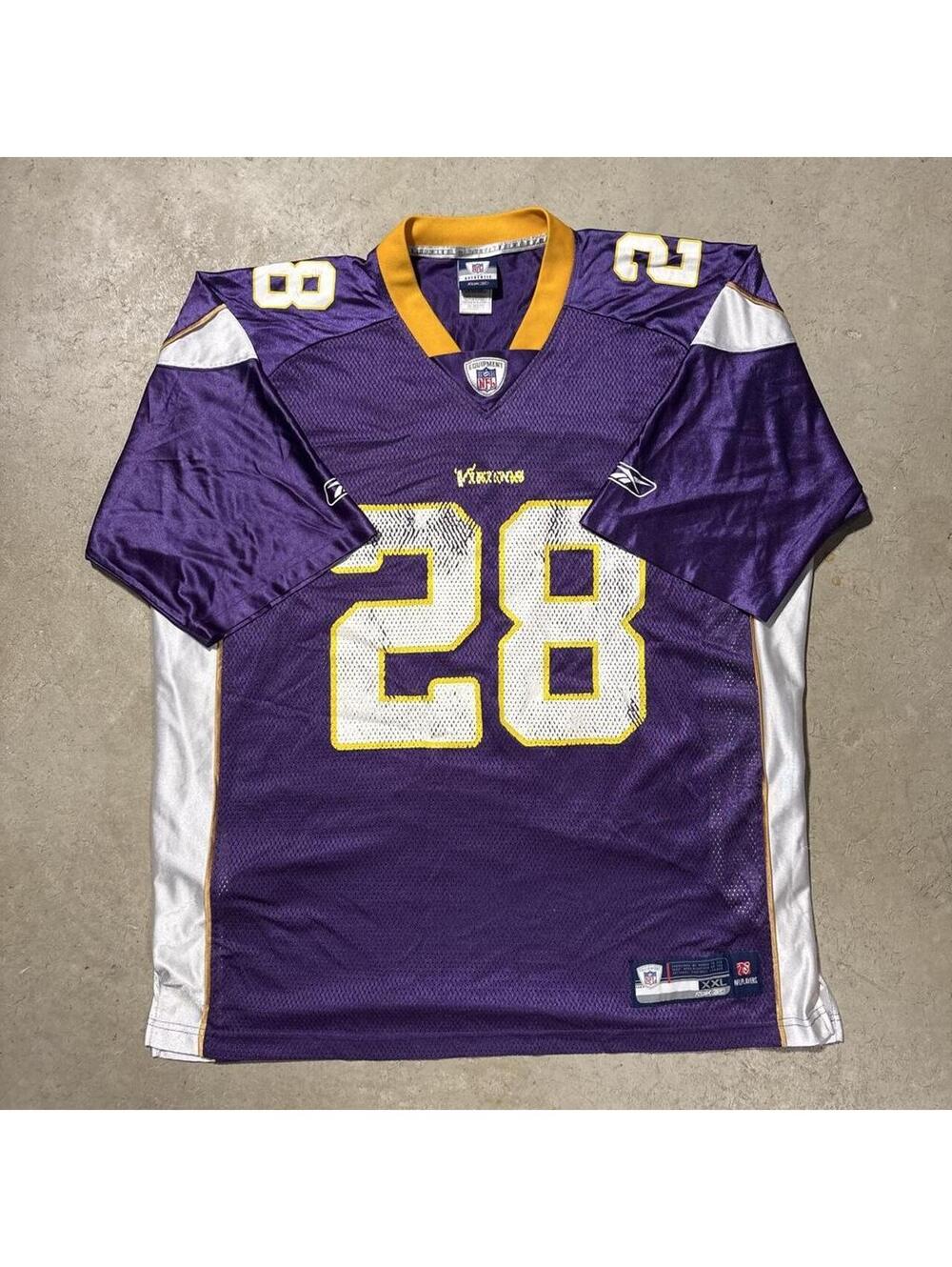 Vintage Y2K Reebok Minnesota Vikings Adrian Peterson #28 Jersey Mens XXL NFL